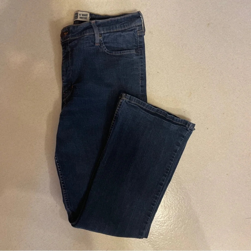 Levi’s at waist bootcut jeans size 16 short